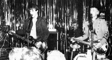 Live at the 'Lindisfarne', Southend 1979. Picture taken from the fanzine 'Strange Stories'.
